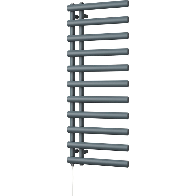 Image of Elyan - Anthracite Electric Towel Rail&hellip;