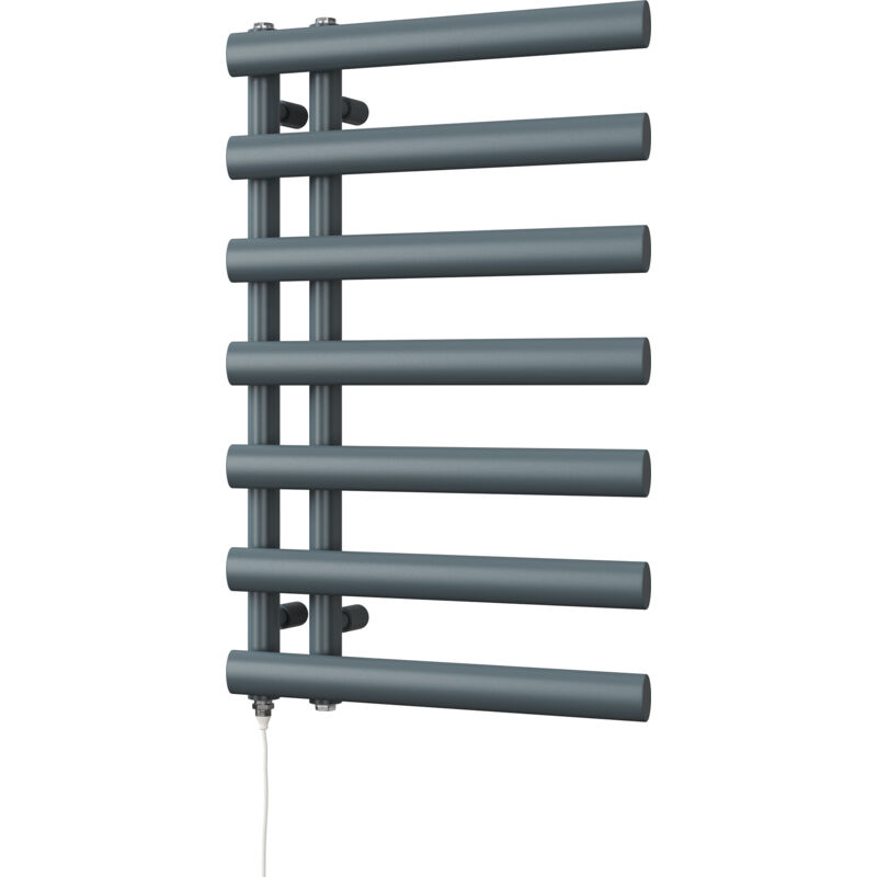 Image of Elyan - Anthracite Electric Towel Rail&hellip;