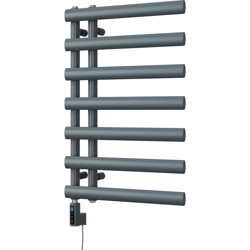 Image of Elyan - Anthracite Electric Towel Rail&hellip;