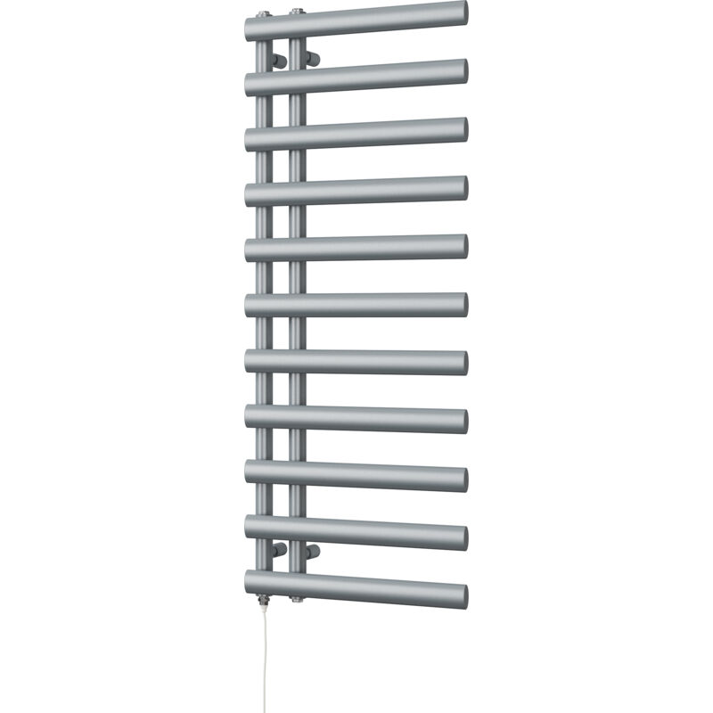 Image of Elyan - Silver Electric Towel Rail&hellip;