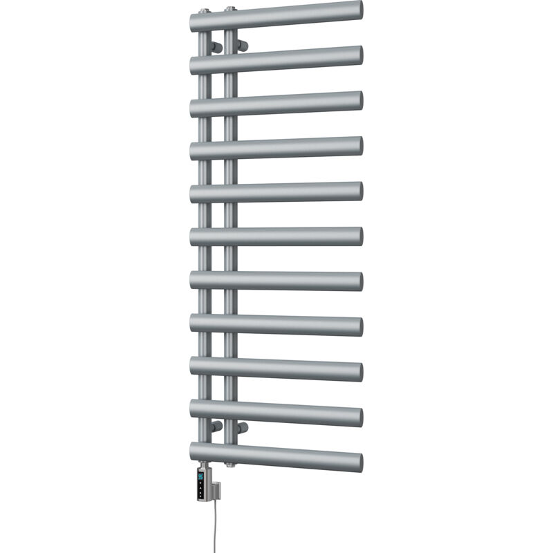 Image of Elyan - Silver Electric Towel Rail&hellip;