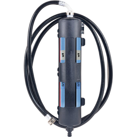 Elysator 300 micro DS - Cartouche de déionisation complète avec support mural et tuyau de remplissage Purotap avec changement de couleur