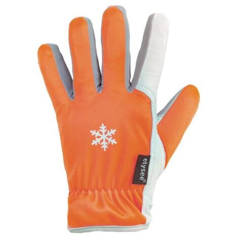 ELYSEE 0287-10H Handschuhe GROEDEN Größe 10 orange/silber-grau  EN 388/EN 511 PS