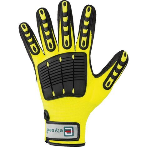 ELYSEE 1 Paar Handschuhe Resistant leuchtend gelb / schwarz Gr. 10 - 0881-10H