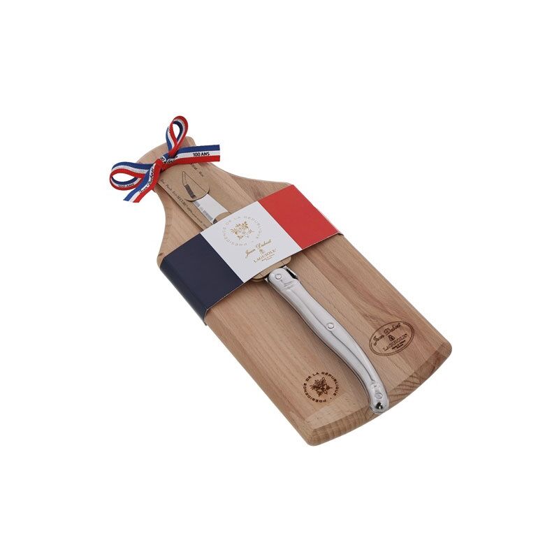 JEAN DUBOST - ELYSEE planche apéritif en hêtre 26X10.5cm + couteau Laguiole