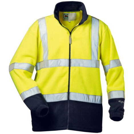 Elysee Warnfleecejacke Valentin Gr. M gelb/marine