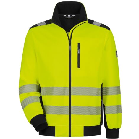 Elysee Warnschutz-Sweatjacke Demino 22611 Gr. 3XL leuchtgelb/schwarz