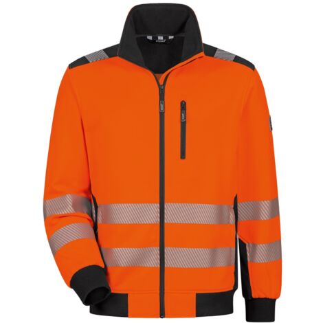 Elysee Warnschutz-Sweatjacke Fideli 22612 Gr. XL leuchtorange/schwarz