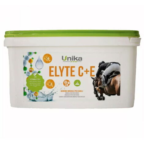 Elyte C più E mangime complementare minerale ideale per apportare sali elettrolitici, vitamina C e vitamina E alla dieta del cavallo 8 kg