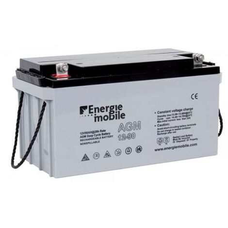 EM - Batterie plomb AGM AGM12-90 12V 90Ah M8-F