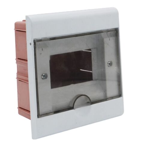Em Distribution – Coffret électrique nu encastrable 140x150x90mm IP40 – 1 rangée de 5 modules – Résistant aux chocs IK8 – Pour maçonnerie