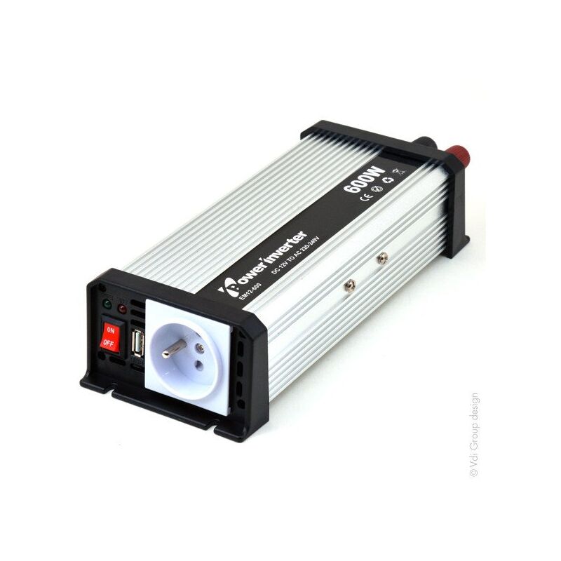 

Transformador DC/AC 12/230V 600W casi-sinosoidal - EM