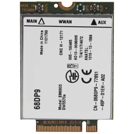 EM8805 M.2-Netzwerkkarte für 3G/4G-WWAN-Modul, kompatibel mit DW5570E und DC-HSPA+