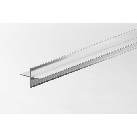 EMAC NOVOPILASTRA Perfil Aluminio Plata Brillo - Altura: 12/15 MM - ref: NPIAL1215PB