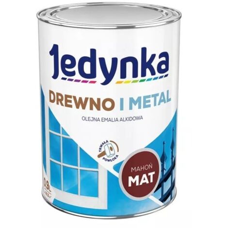 ÉMAIL ALKYDE POUR BOIS ET MÉTAL ACAJOU 0,9 L - 5EMAL.MAH0.9