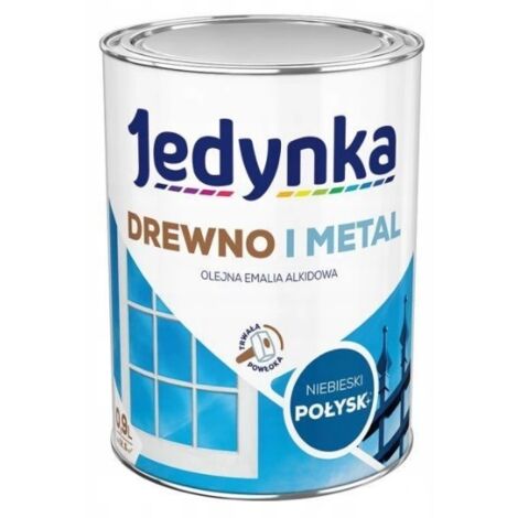ÉMAIL ALKYDE POUR BOIS ET MÉTAL BLEU 0,9 L - 5EMAL.NIE0.9