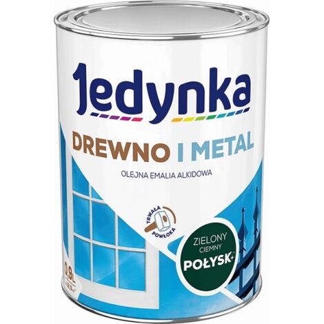ÉMAIL ALKYDE POUR BOIS ET MÉTAL VERT FONCÉ 0,9 L - 5EMAL.ZIC0.9