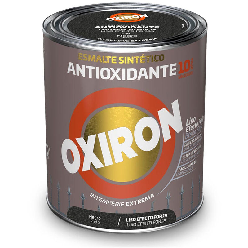 Titan - mail Synthétique Métallique Antioxydant Oxiron Lisse Effet Forge Noir 750ml 5809097