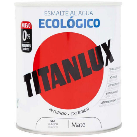 Émail Blanc Mat Écologique à Base d'Eau 250ml Titanlux 02T056614