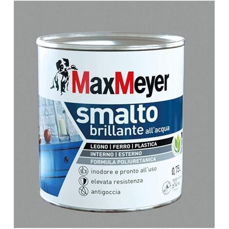 Émail Brillant à l'Eau Couleur Gris Pierre 0,75 L
