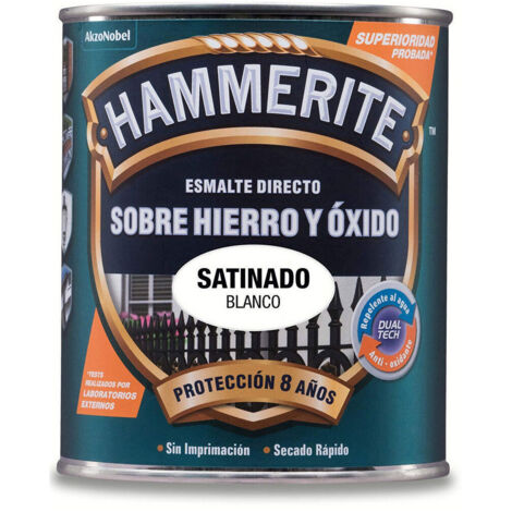 Émail métallisé satiné blanc Hammerite 0,750 L 5093743