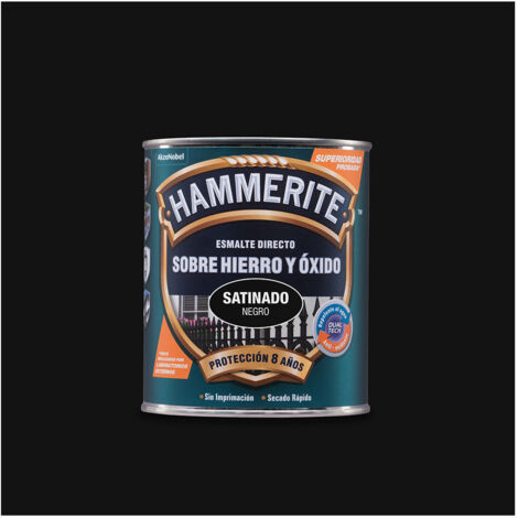 Émail métallisé satiné noir Hammerite 0,750 L 5093689