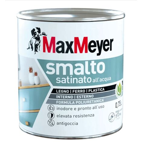 Émail satiné à base d'eau noir 750 ml