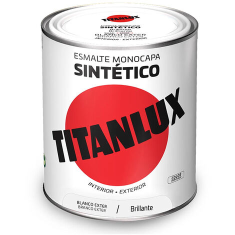 Émail Synthétique Monocouche Brillant Extérieur Blanc 750ml Titanlux