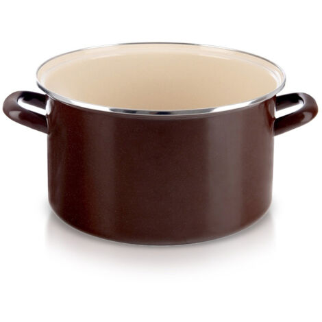 Emaille-Topf BRAUN 30 cm, 10 l