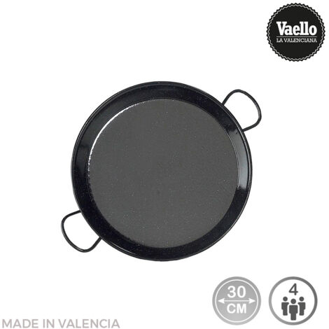 Emaillierte Paellapfanne für Induktion und Glaskeramikkochfeld ø30cm (4 Personen). vaello