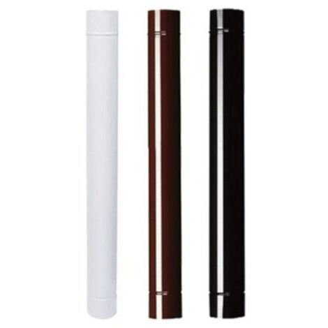 Emailliertes Ofenrohr 100 cm x 10 mm Weiß