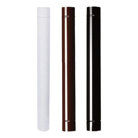 IDROWEB Emailliertes Rohr für Öfen cm 100 Ø 10 weiß