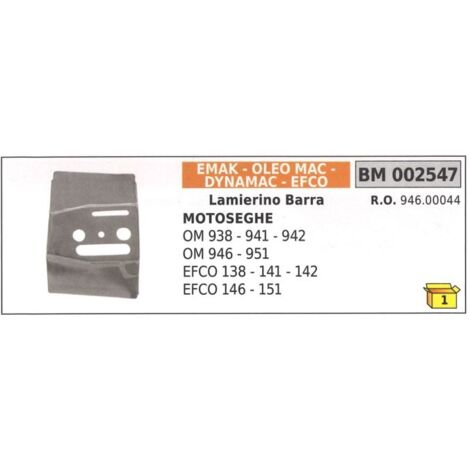 EMAK barra lateral de cadena para motosierra OM 938 941 942 946 951 002547