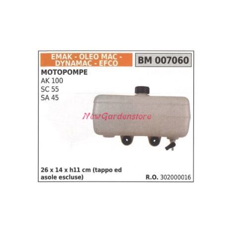 EMAK depósito de combustible EMAK motor motobomba AK 100 SC 55 45 007060