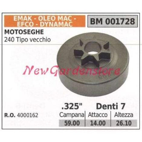 EMAK pignon moteur tronçonneuse 240 ancien type .325' dents 7 001728