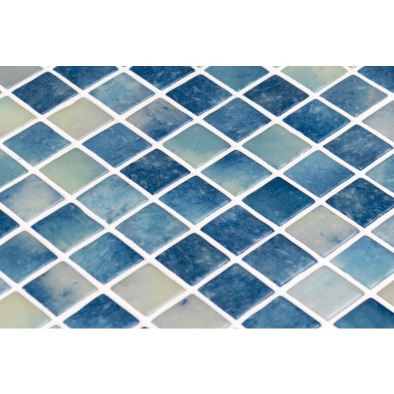 Emaux de verre - VANGUARD - Bluestone Blend - 2,5x2,5x0,5cm - Brillant - (2,03 m²)