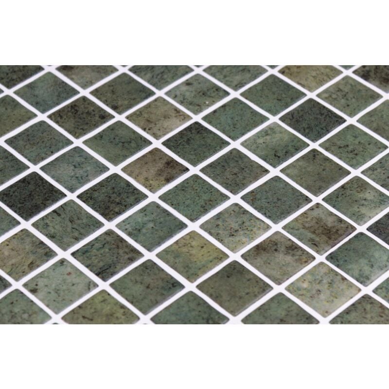 Stone By Stone - Emaux de verre - vanguard stones - Bali Stone Matte - 5x5x0,5cm - Mat - (0,98 m²)