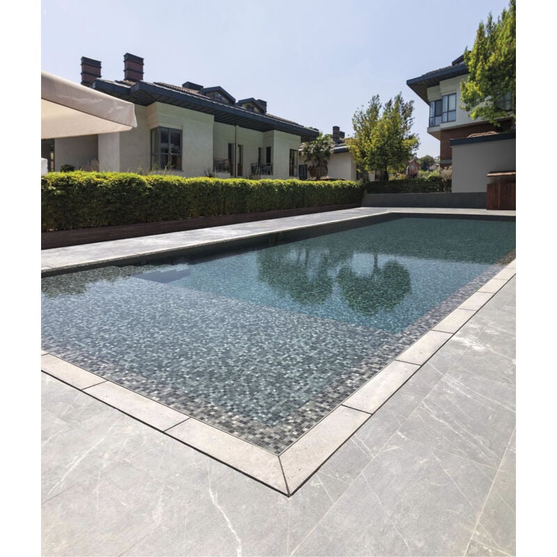 Stone By Stone - Emaux de verre - vanguard stones - Storm Matte - 2,5x2,5x0,5cm - Mat - (2,03 m²)