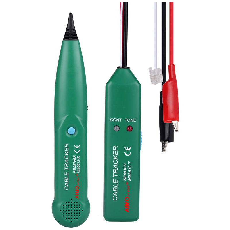 Forehill - Emballage de boîte de couleur de contrôleur de ligne de mesure de câble réseau sans batterie