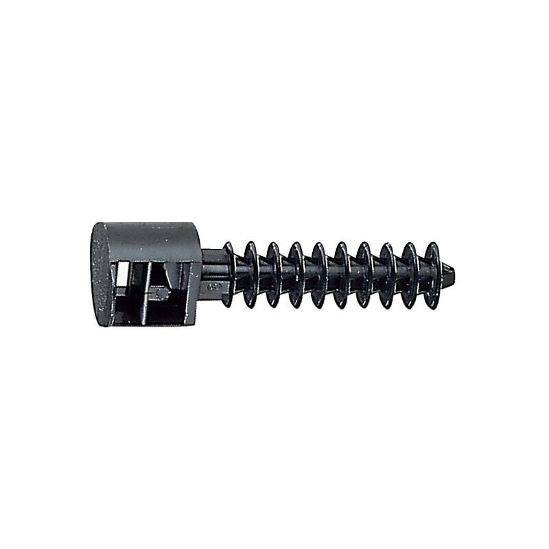 Legrand - Embases noires à cheville Colson®, diamètre 10mm, écartement mural 13,5mm, pour colliers largeur 9mm boîte de 100 pièces