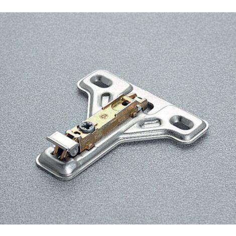 Embase acier clipsable à visser avec réglages indépendants 1 mm SALICE - BAU3L19