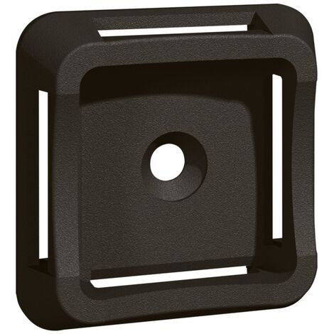 embase adhésive noir 38 x 38 mm - legrand colring - lot de 50