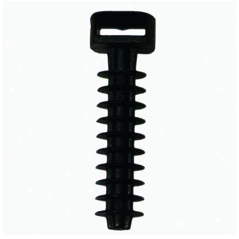 EMBASE CHEVILLE ECART MUR 9MM NOIR