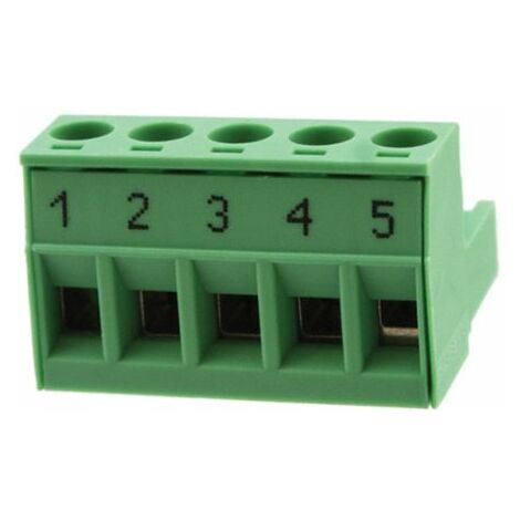 Embase CI Phoenix Contact 5 contacts pas de 5mm série MSTB 2.5/5-ST BD:1-5 ( Prix pour 1 )
