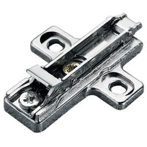 Embase cruciforme à visser 37x32mm zamak argentée 3mm – SALICE - BAR3R39