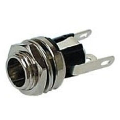 EMBASE D'ALIMENTATION METALLIQUE 2.1mm / 5.5mm - POUR CHASSIS DC/CHASS RI4863