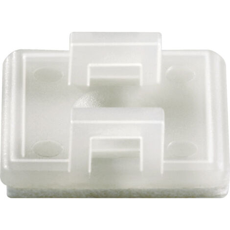 Embase de fixation Plage de Ø du faisceau: 10.10 mm (max) TRU COMPONENTS TC-HCR18T203 1593049 noir 1