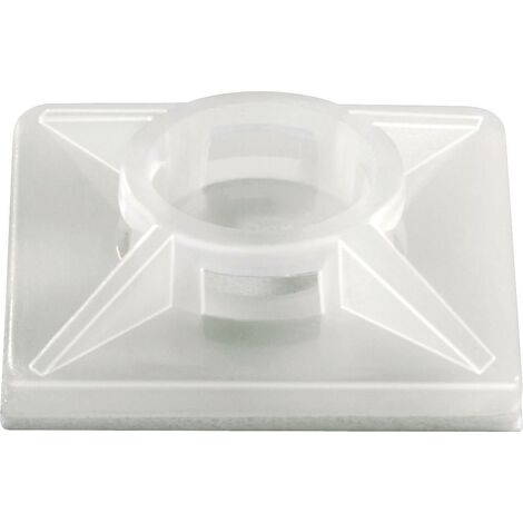 Embase de fixation Plage de Ø du faisceau: 3 mm (max) TRU COMPONENTS TC-HC19R203 1593034 transparent 1 pc(s) S027211