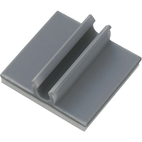 Embase de fixation Plage de Ø du faisceau: 3.20 mm (max) TRU COMPONENTS 543319 gris 1 pc(s)