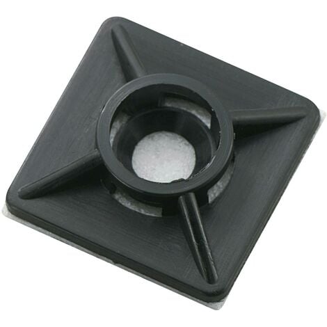 Embase de fixation Plage de Ø du faisceau: 3.60 mm (max) TRU COMPONENTS WCA19RBK 541314 noir 1 pc(s) S883391